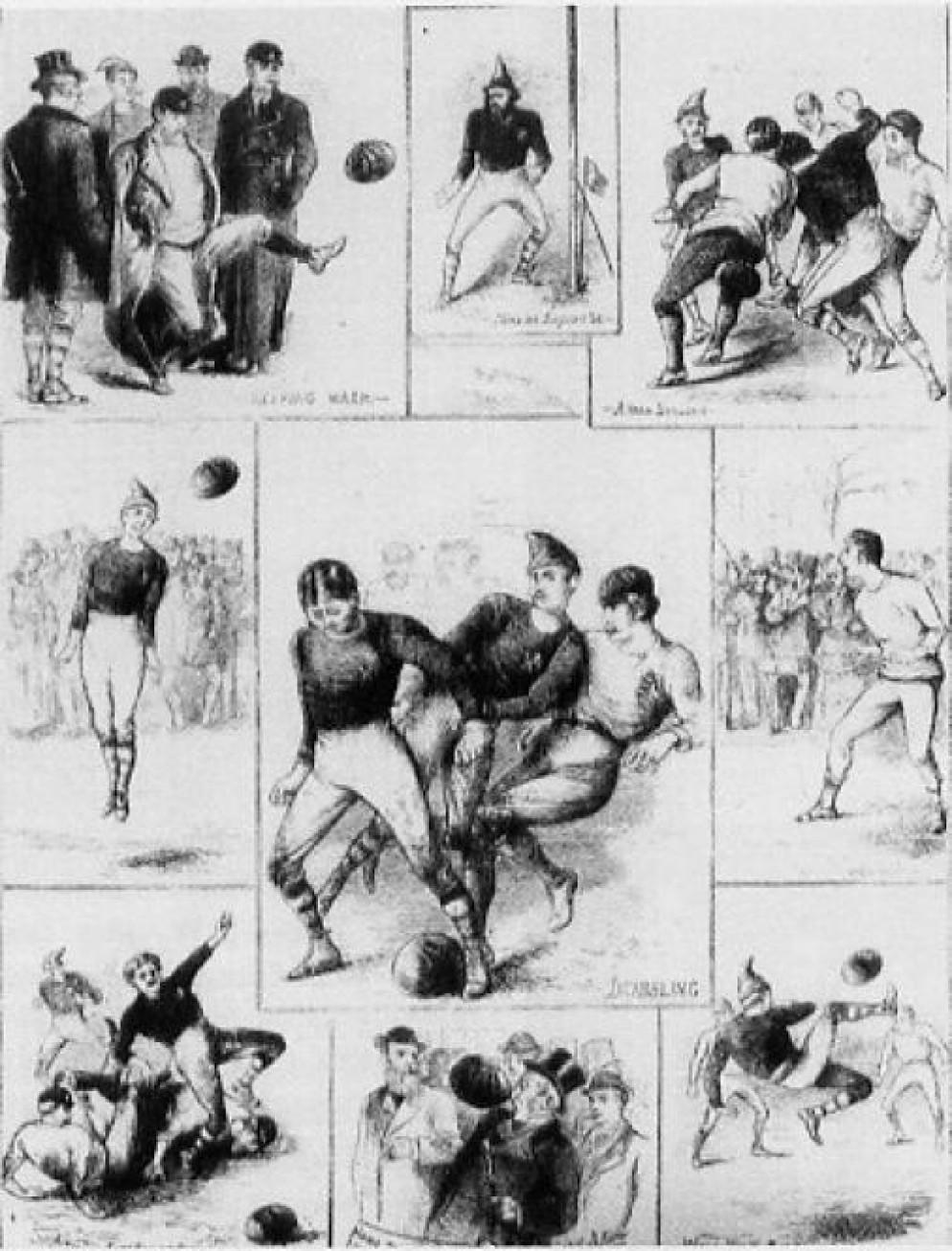 © Wikipedia - Un'illustrazione della partita Scozia-Inghilterra all'Hamilton Crescent