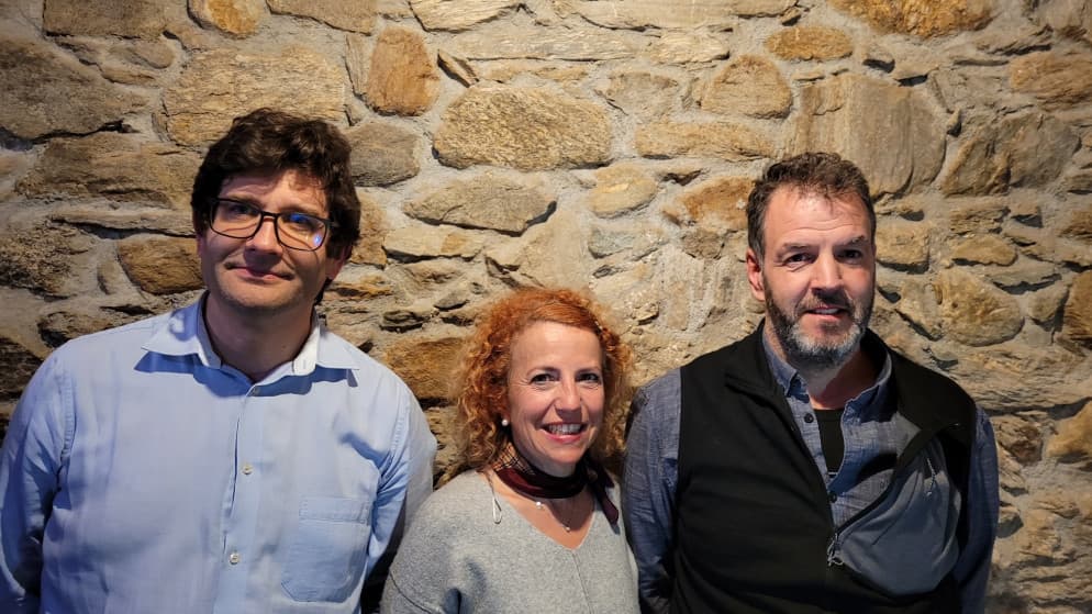 I candidati del PLR al Municipio di Acquarossa (da sinistra):  Giacomo Gianella, Alessia Baroni e Lucio Tironi.