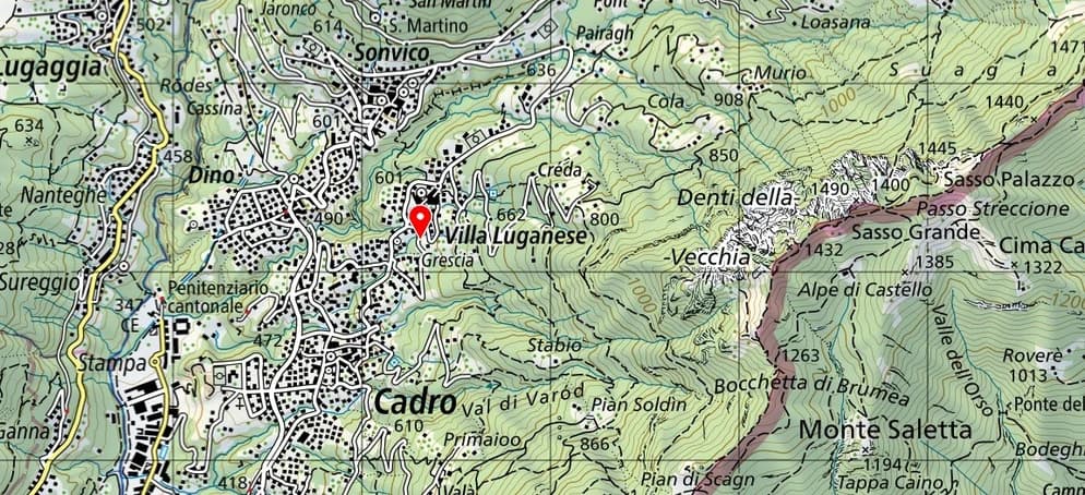 Il luogo del ritrovamento.